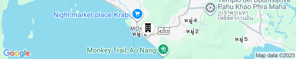 Map for Vacation Village Phra Nang Inn
