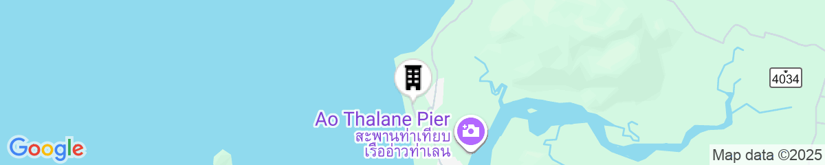 Map for Melina's Beach Front Bungalow