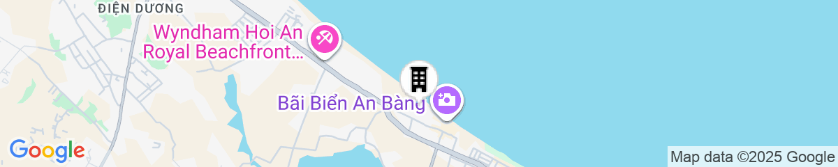 Map for The Linh Seaside Villa Hoi An