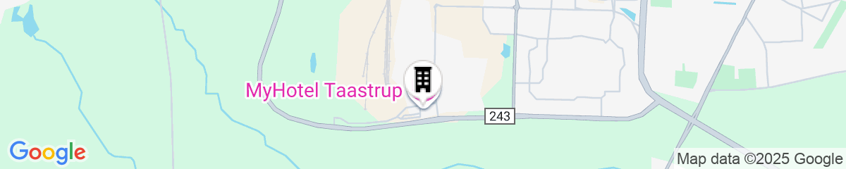 Map for  MyHotel Taastrup