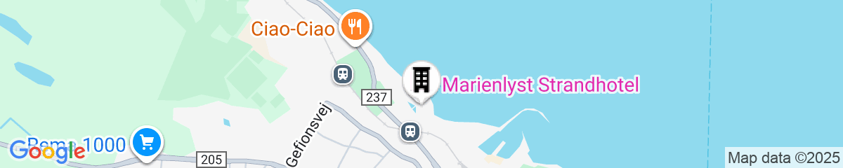 Map for Marienlyst Strandhotel