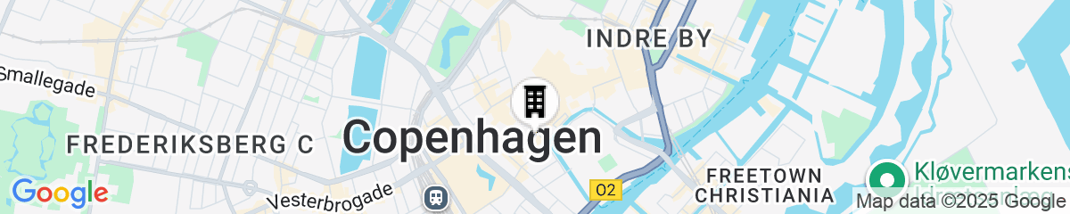 Map for Copenhagen Downtown Hostel