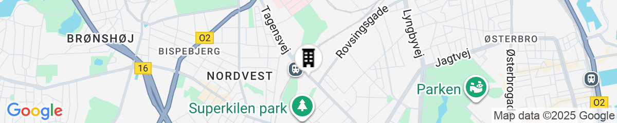 Map for a&o Copenhagen Norrebro - Hostel