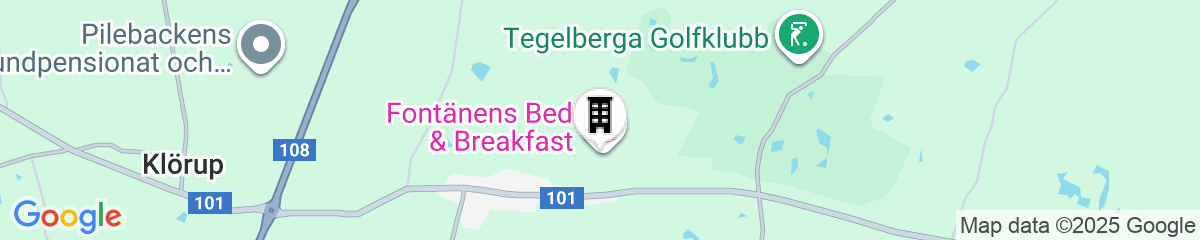 Map for Fontänens Bed & Breakfast