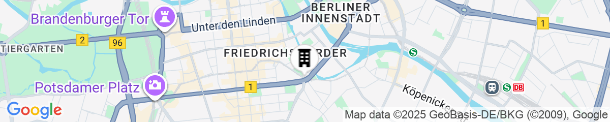 Map for COSMO Hotel Berlin Mitte