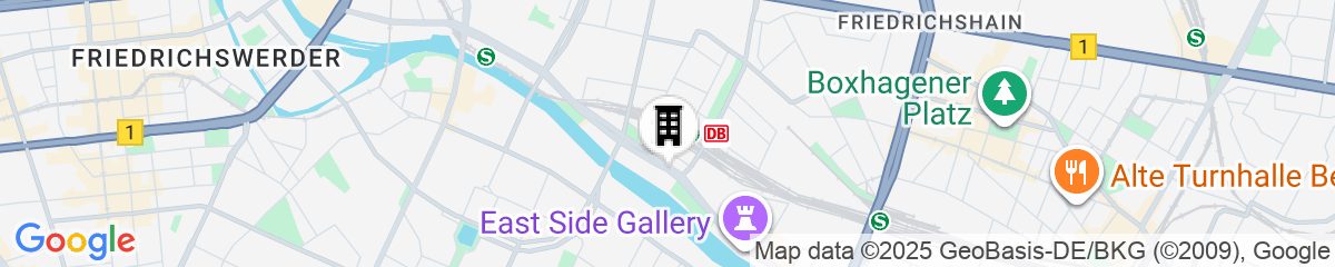 Map for Schulz Hotel Berlin Wall at the East Side Gallery