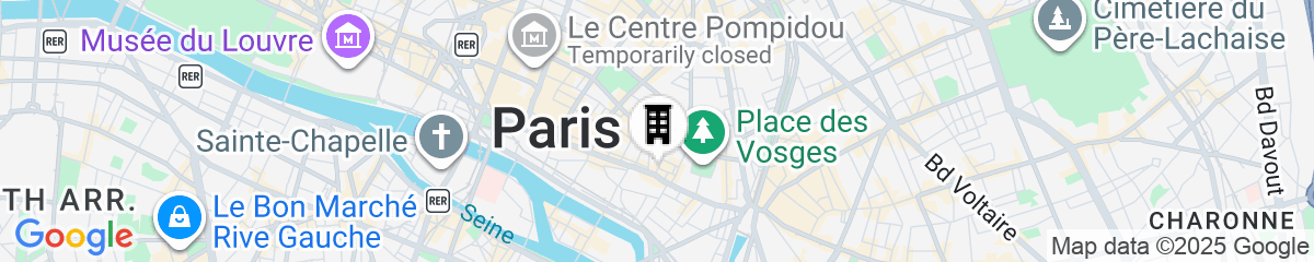 Map for Hôtel de JoBo