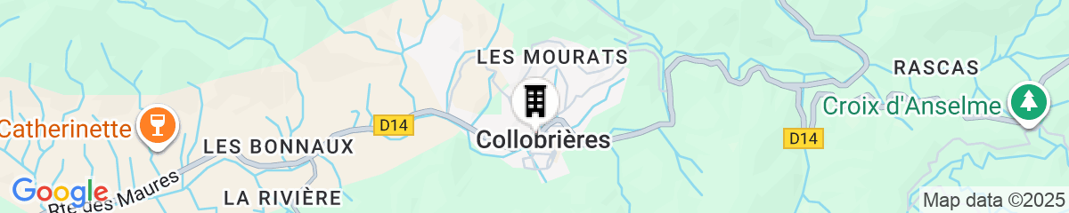 Map for Hotel restaurant des Maures