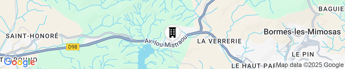 Map for Les Jardins de Bormes, adult-only hotel with sauna & jacuzzi 