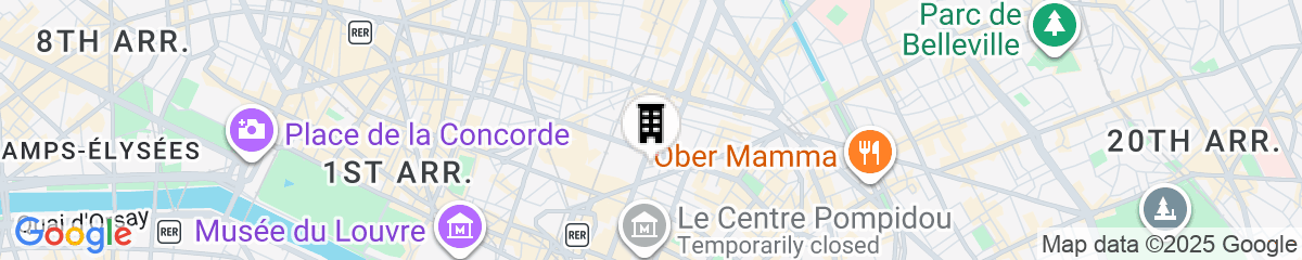 Map for Hotel de Roubaix