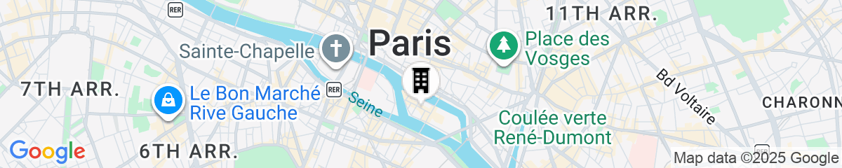 Map for Hotel du Jeu de Paume