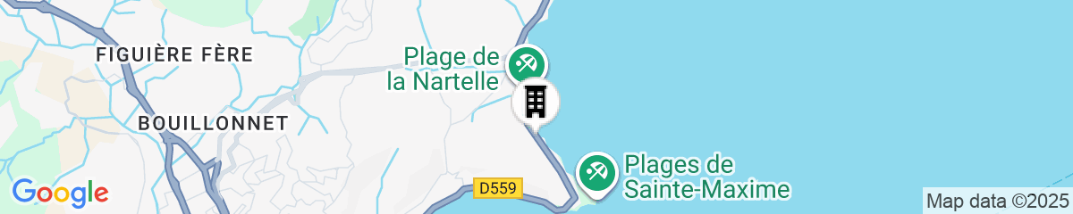 Map for Hôtel La Plage