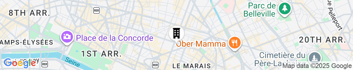 Map for Hôtel National Arts et Métiers