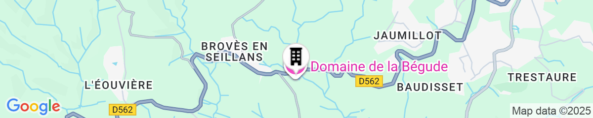 Map for Domaine de la Bégude