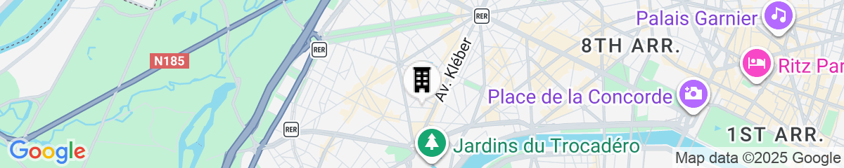 Map for Hôtel Garden Elysées