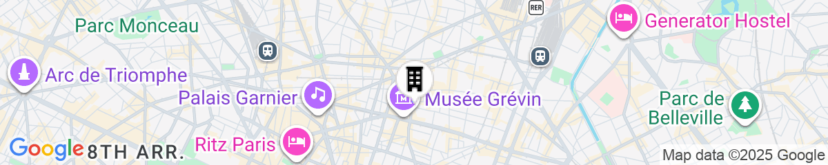 Map for Hôtel 34B - Astotel