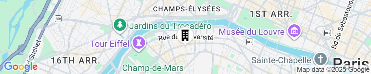 Map for Les Jardins d'Eiffel