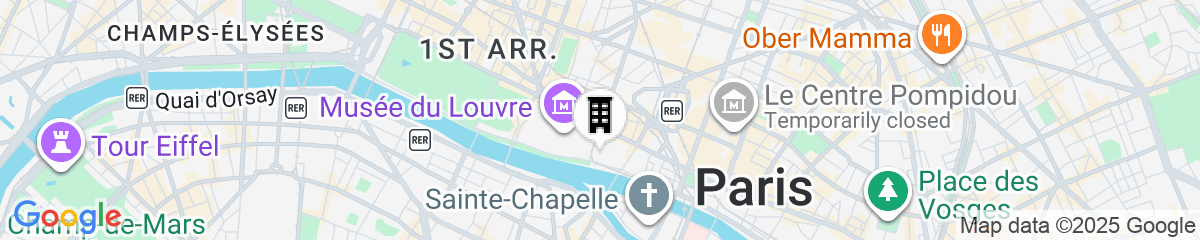 Map for Hôtel de la Place du Louvre