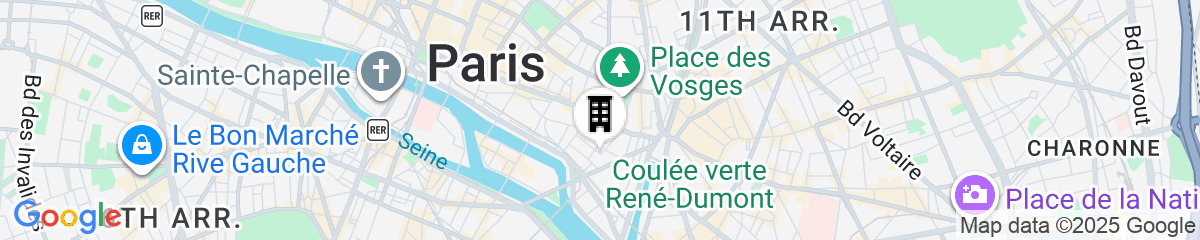 Map for Hôtel Saint-Louis Marais