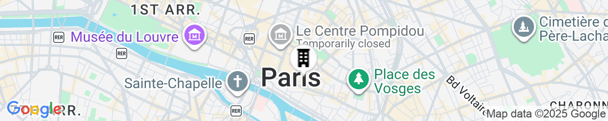 Map for Beauquartier - Marais Bourg Tibourg