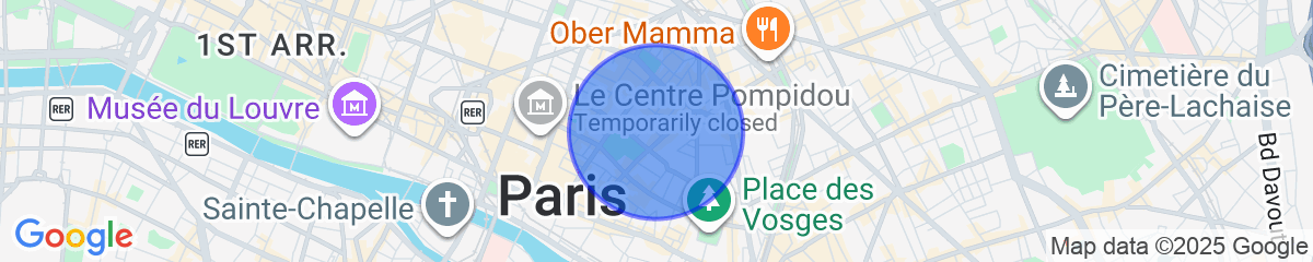 Map for Superb Apartement Center of Paris Le Marais