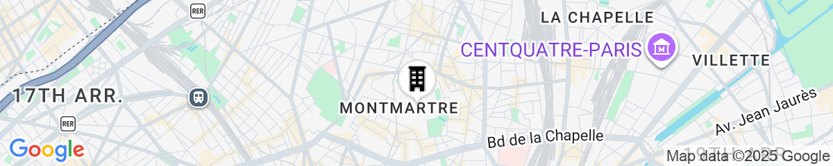 Map for Maison La Bohème Montmartre - Studios & Apartments