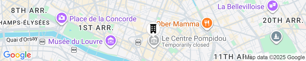 Map for HIGHSTAY - Luxury Serviced Apartments - Centre Pompidou Museum