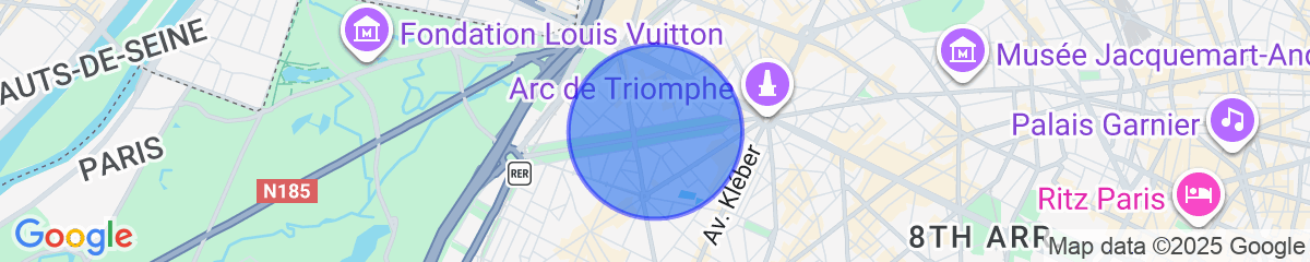 Map for Superb Arc de Triomphe Apartment