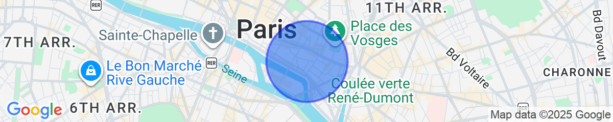 Map for Sublim Apartment Le Marais Center of Paris