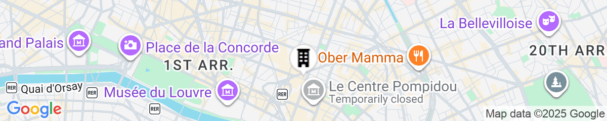 Map for Apartments du Louvre - Le Marais