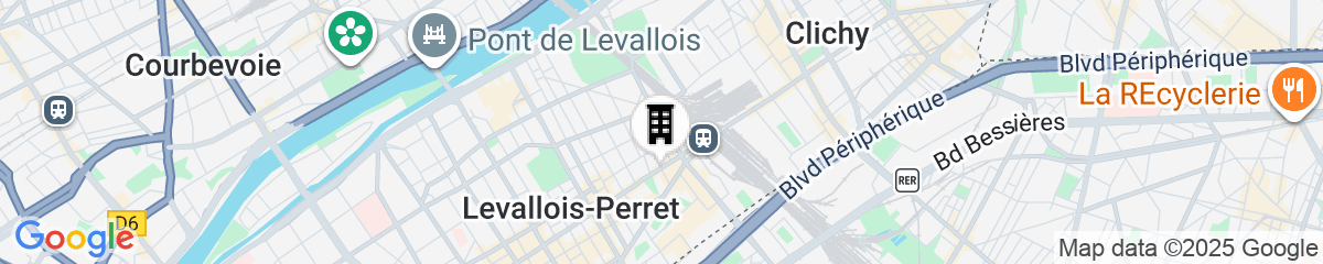 Map for ApartHotel Paris Levallois Maurice Ravel