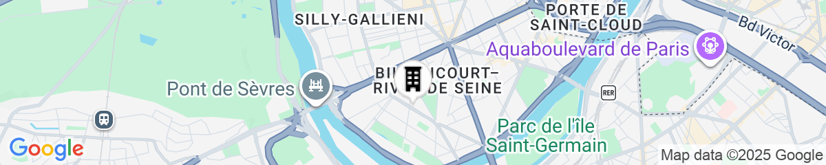 Map for Aparthotel Adagio Paris Boulogne