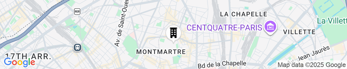 Map for Appart Hotel Odalys City Paris Montmartre