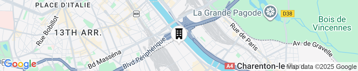 Map for Residhome Quai d'Ivry