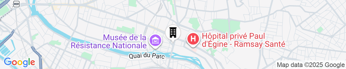 Map for Apartments in Champigny-Sur-Marne - 30 minutes from Disneyland