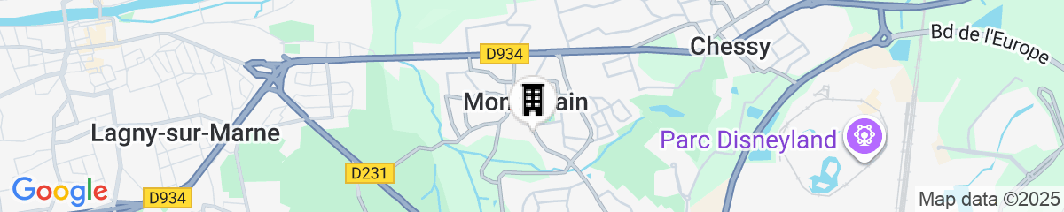 Map for Le Duplex - A 10 minutes de Disneyland