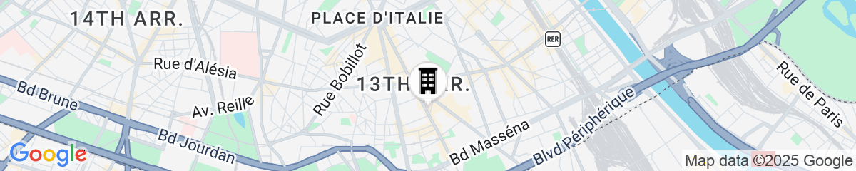 Map for Appart'hôtel East Paris Suite