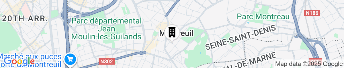 Map for Zenao Appart'hôtels Montreuil