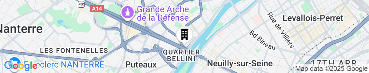 Map for Fraser Suites Harmonie Paris La Défense