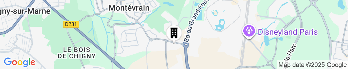 Map for Residence du Parc - Val D'Europe