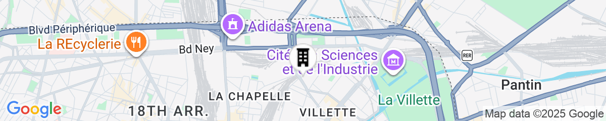 Map for Residhome Paris Rosa Parks