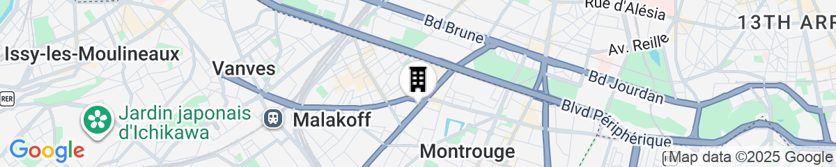 Map for Aparthotel Adagio Paris Malakoff Châtillon