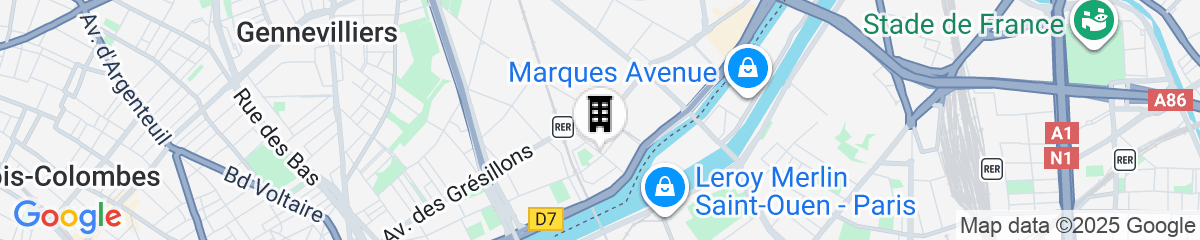 Map for Residhome Asnières Park