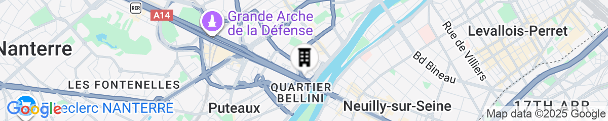 Map for Citadines La Défense Paris