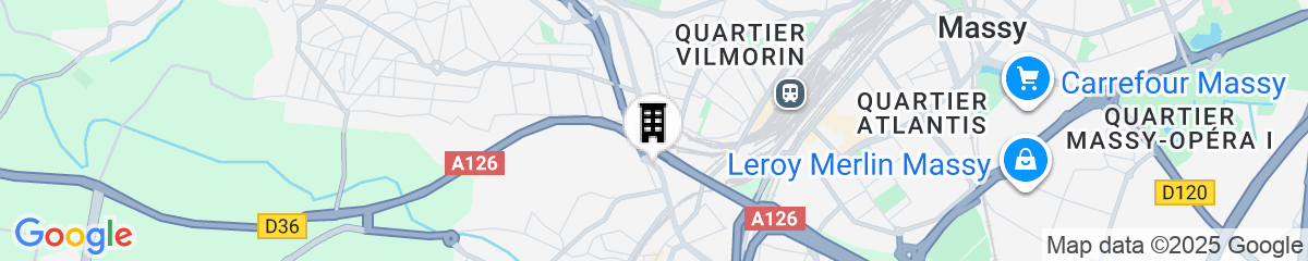 Map for All Suites Appart Hôtel | Palaiseau - Massy TGV