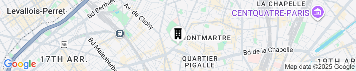 Map for Citadines Montmartre Paris