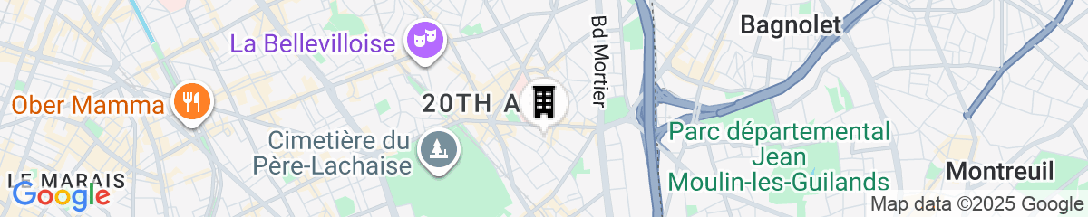 Map for lyf Gambetta Paris