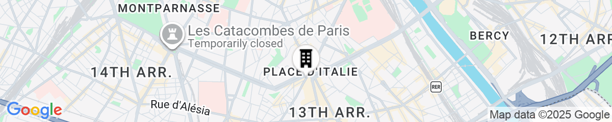 Map for Citadines Place d’Italie Paris
