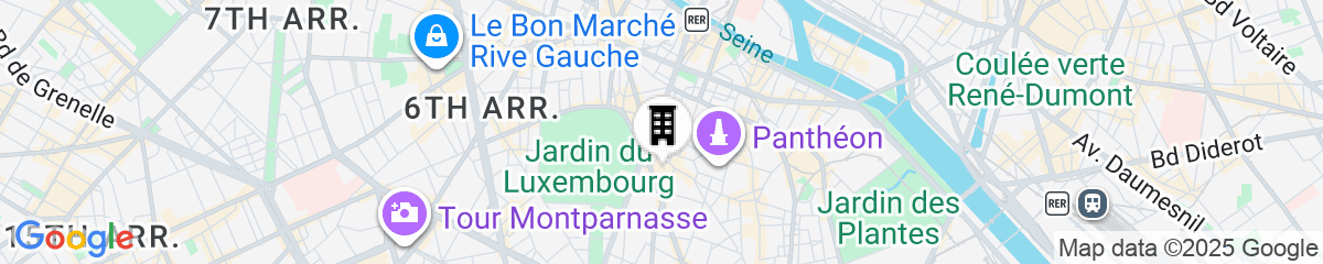 Map for The Charming Luxembourg Garden