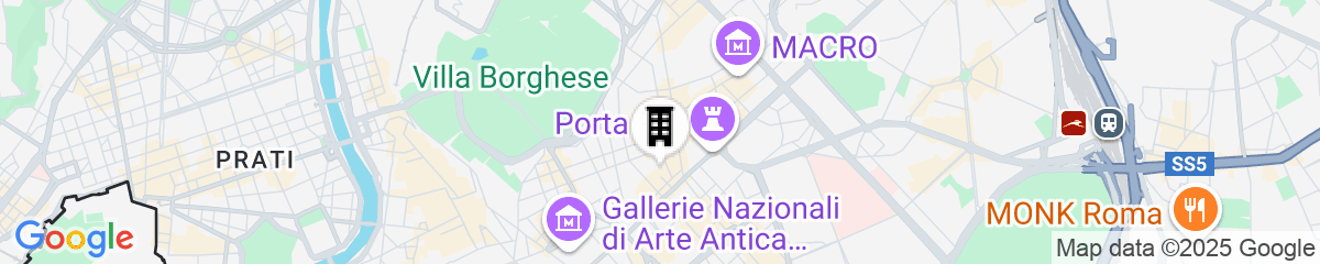 Map for art’otel Rome Piazza Sallustio powered by Radisson Hotels